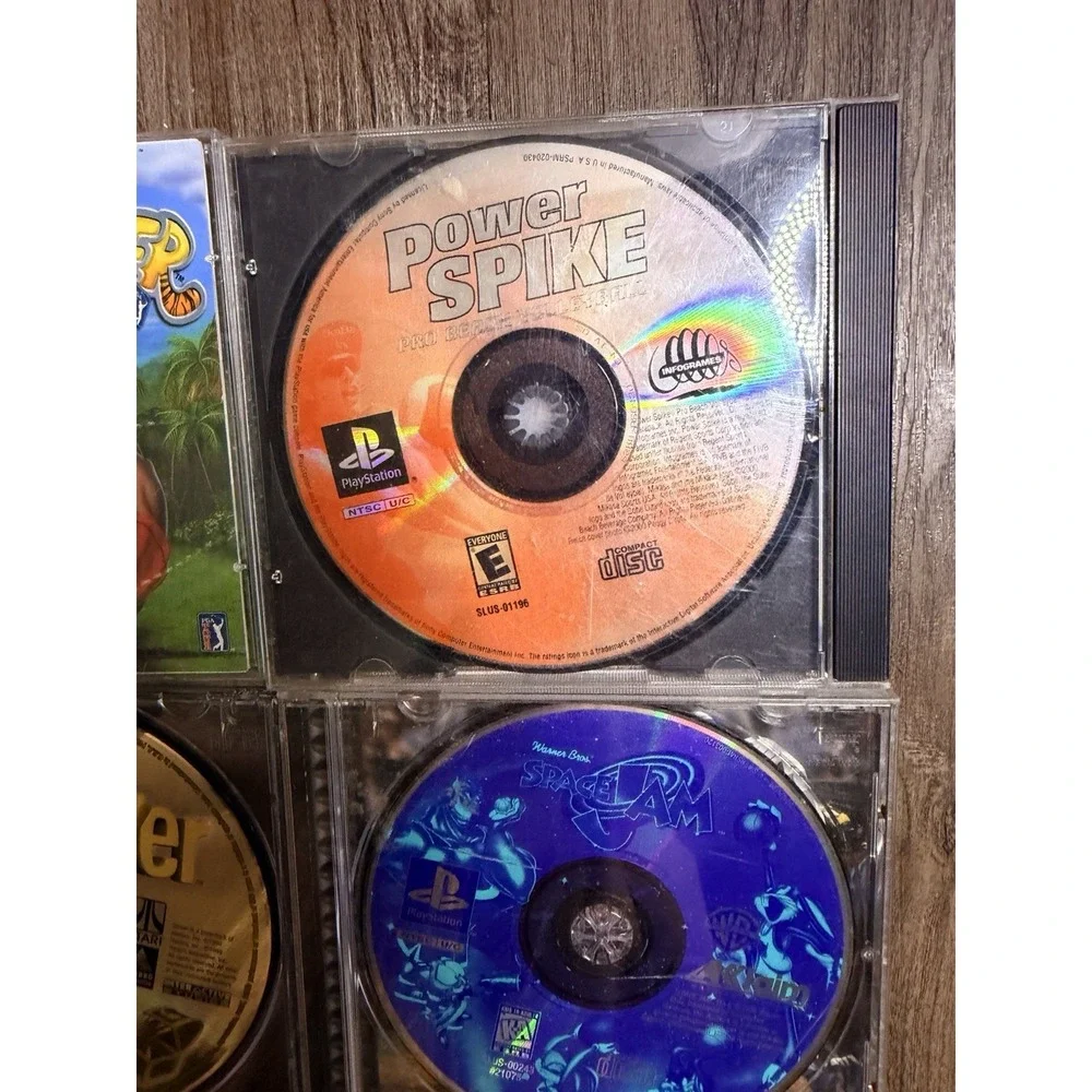 PS1 Games Lot Cyber Tiger Power Spike Glover Space Jam